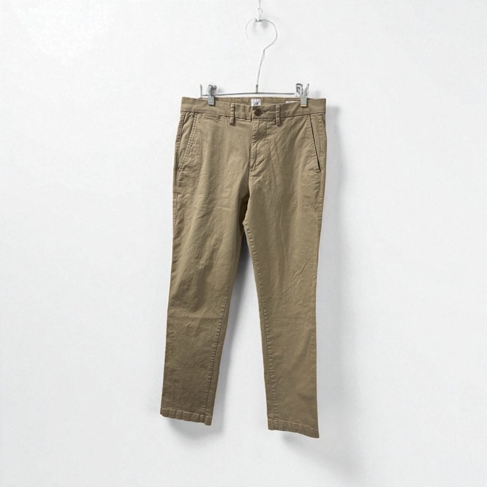 GAP Kids Essential Khaki‎ Slim Pants Size 30x30 Beige Cotton Blend